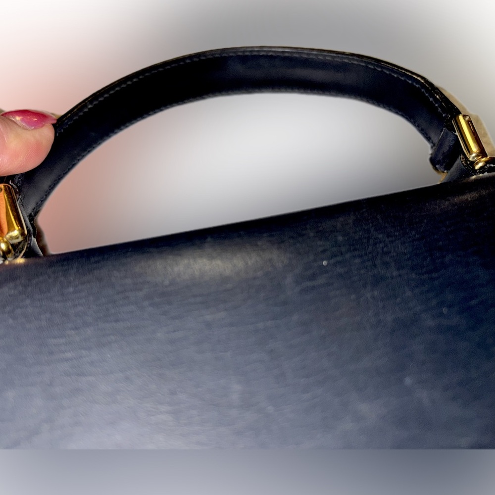Gucci (w. COA) Calfskin Lady Lock Top Handle Satchel - Picture 10 of 16